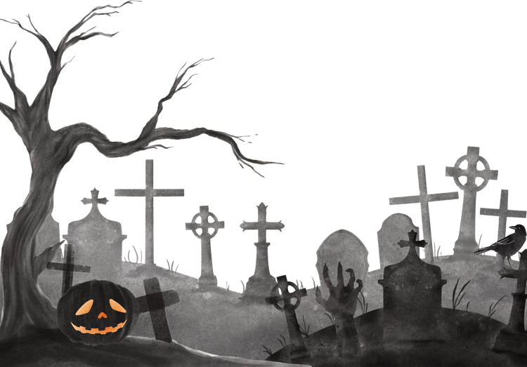 Graveyard Halloween Background