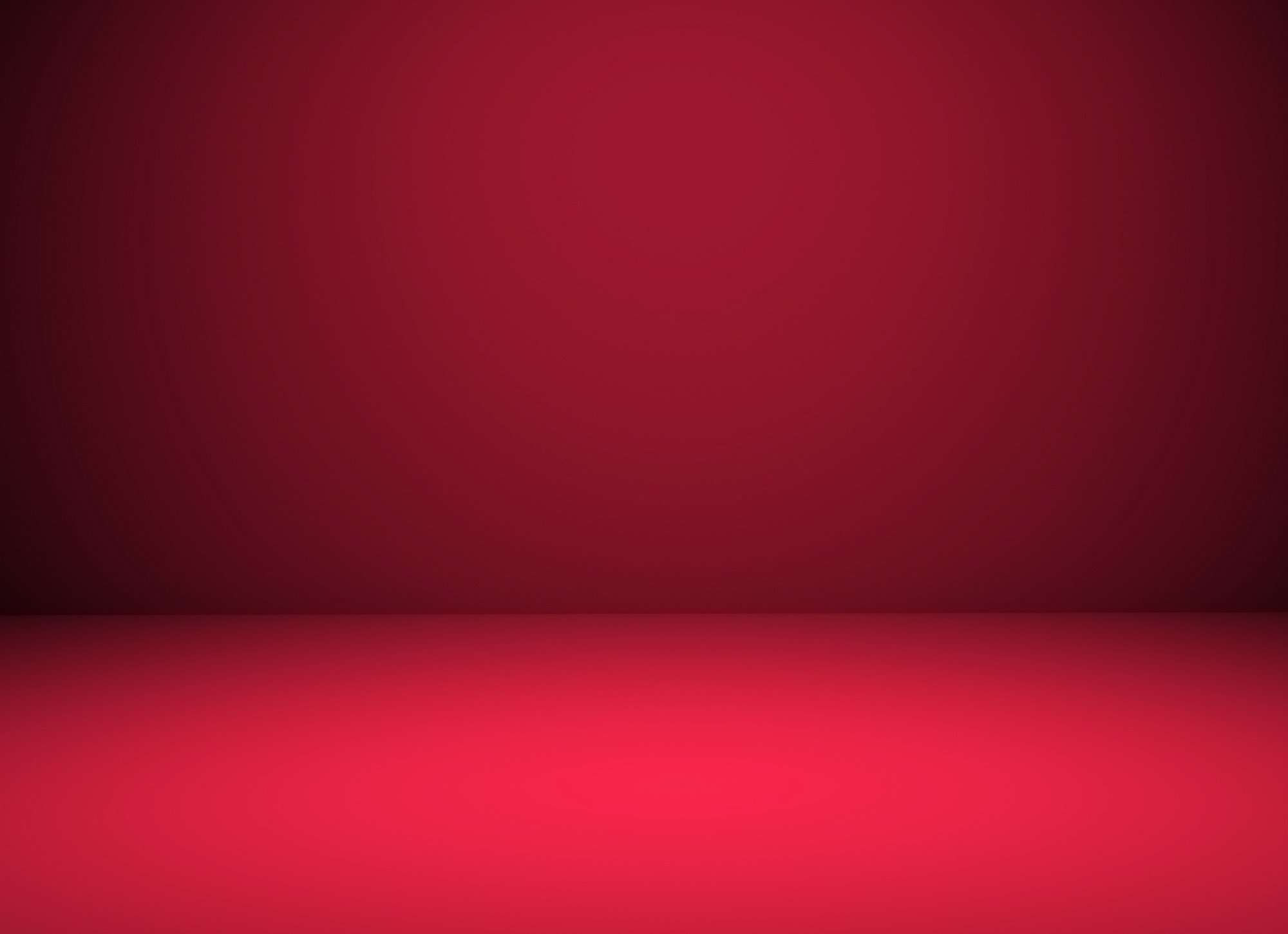 Empty room background with space for your text and picture. Red background, 3d render